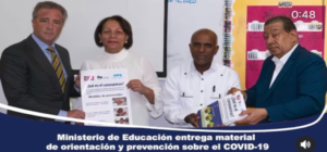 ACTIVIDAD DE ORIENTACIONES DEL AINEP – MINERD SOBRE LAS MEDIDAS PREVENTIVAS DEL COVID-19