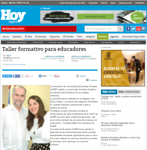 AINEP OFRECE TALLER DE FORMATIVO PARA EDUCADORES